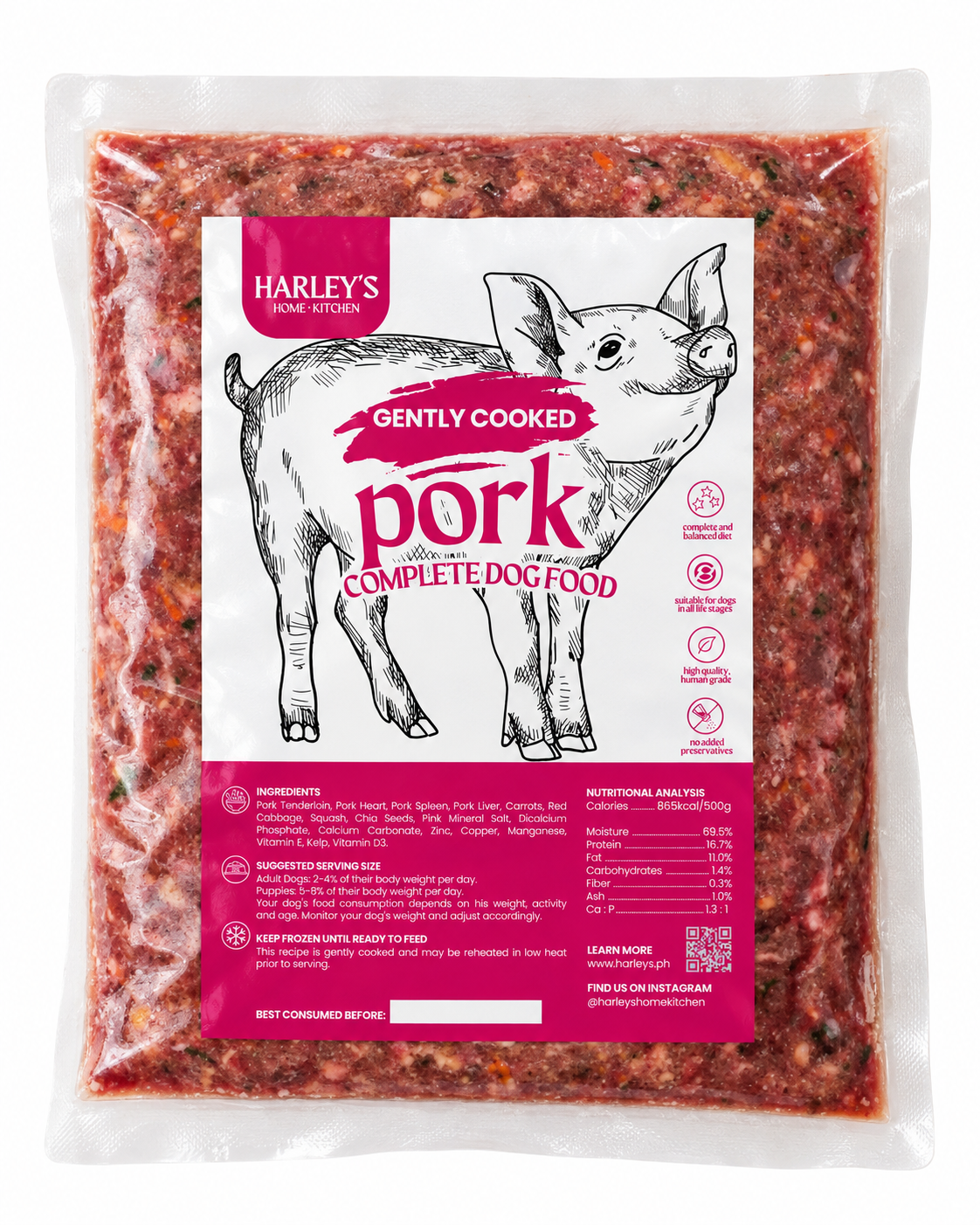 Gently Cooked Pork Dog Food