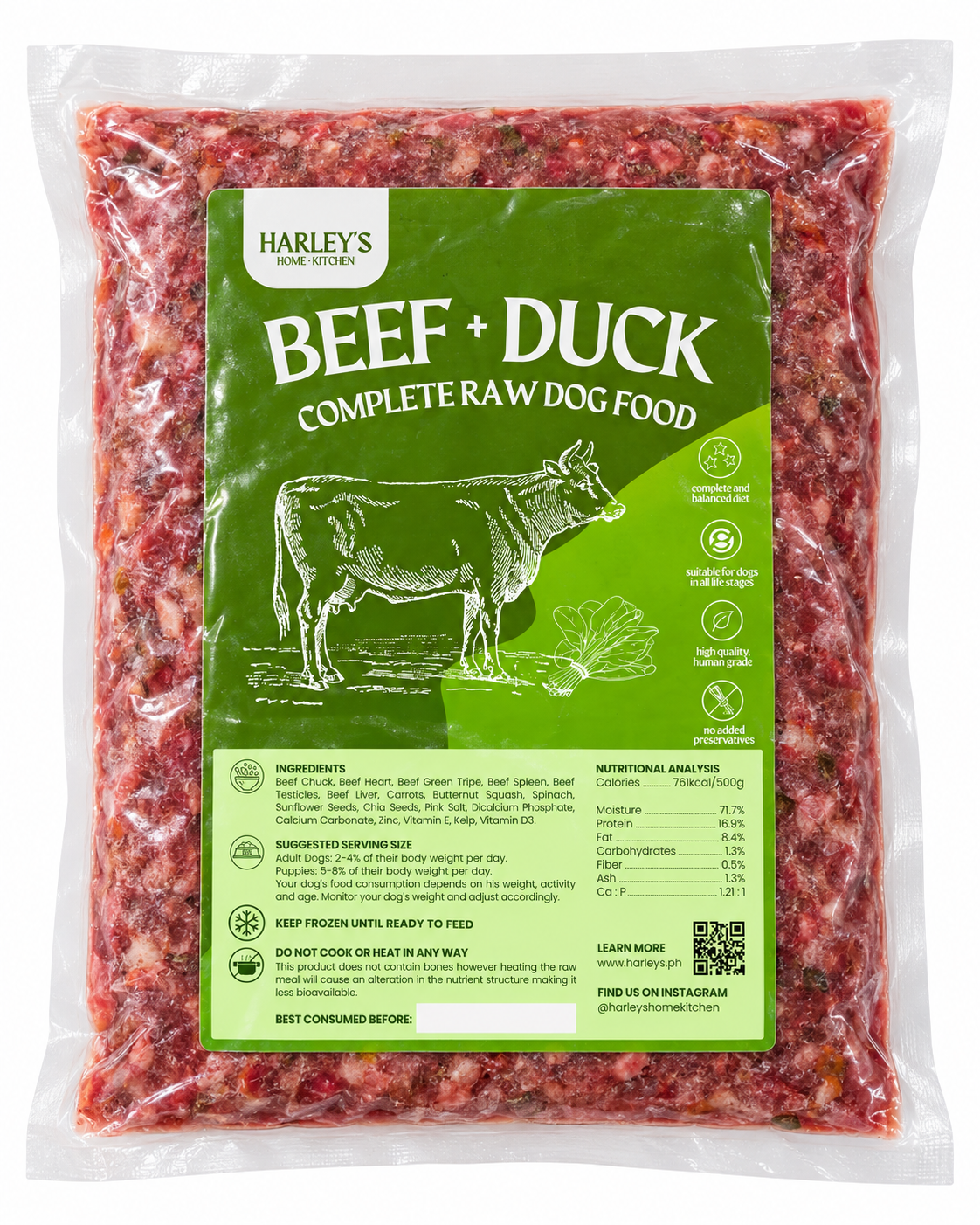 Beef + Tripe Raw Meal for Dogs