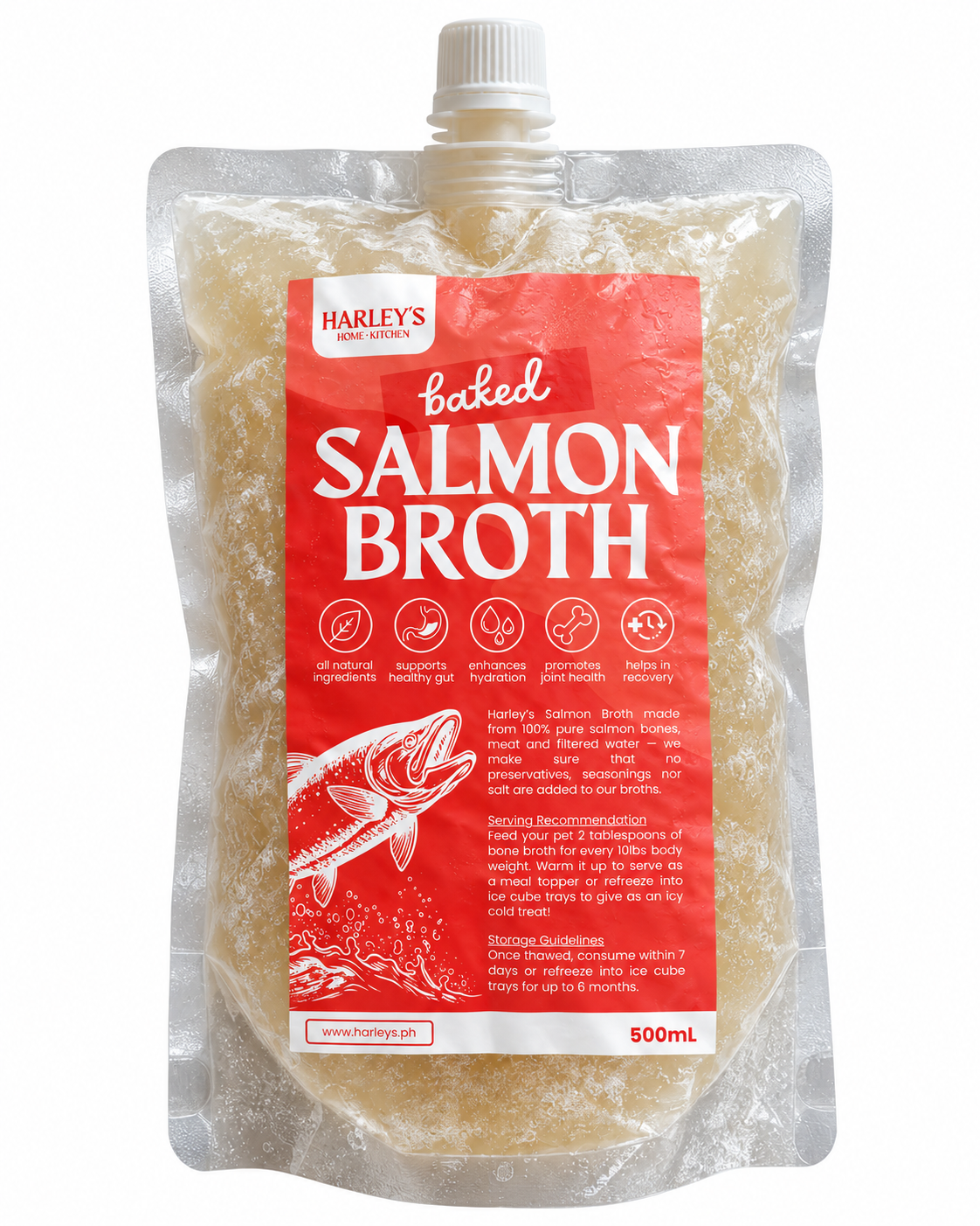 Frozen Salmon Bone Broth